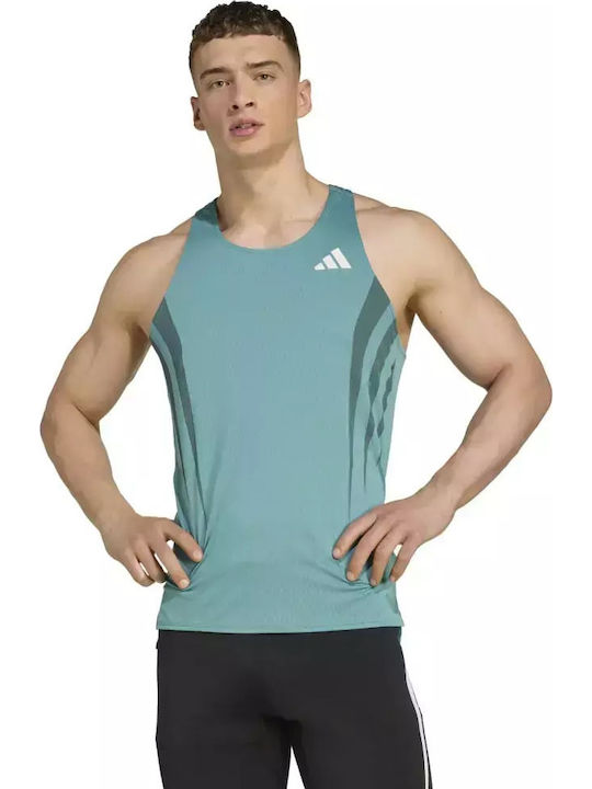adidas Adizero Μπλούζα Τιρκουάζ