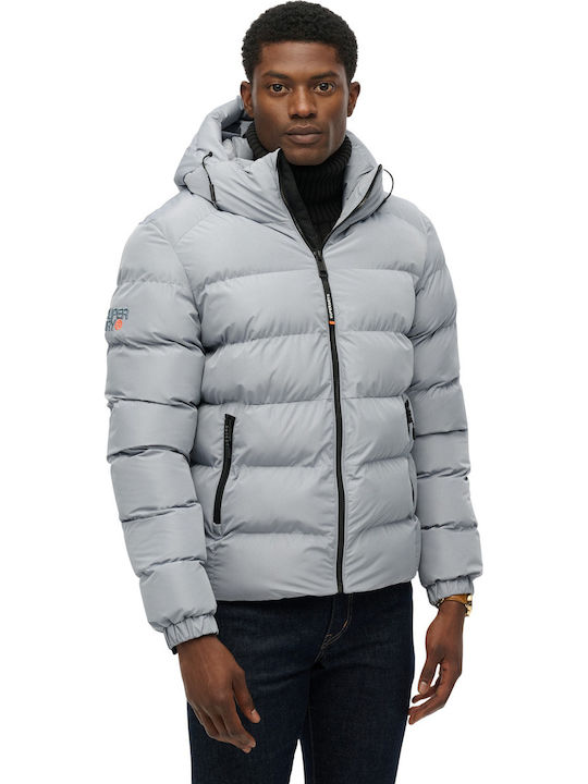 Superdry Μπουφάν Puffer Γκρί
