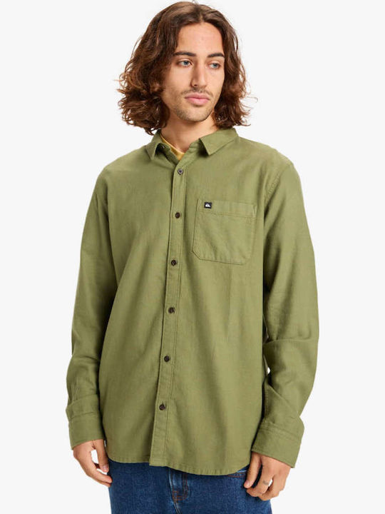 Quiksilver Motherfly Solid Long-sleeved Cotton ...