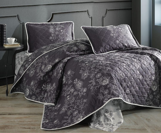 Pucioasa Module Cuvertură Extra-dublu Bumbac Albastru 240x260cm 3buc