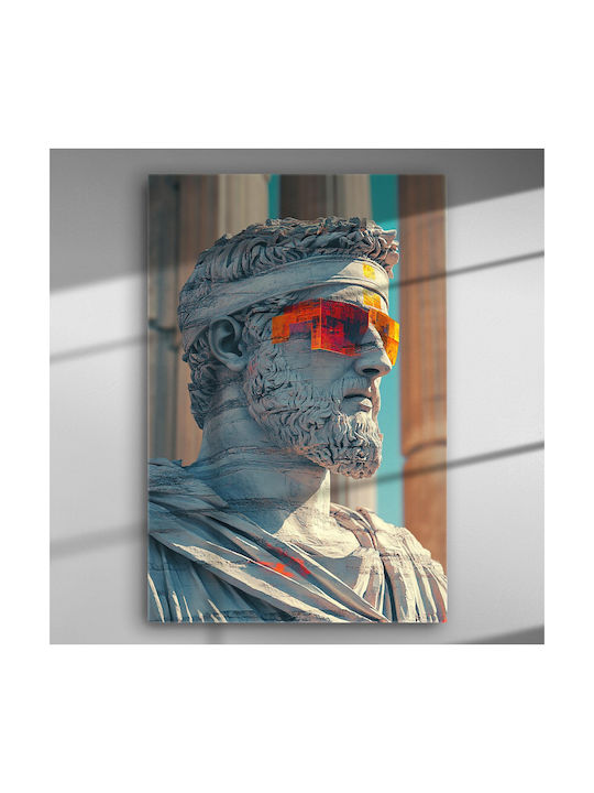 Ancient Greek Bust Contemporary Touch – Canvas Painting 100 X 67cm