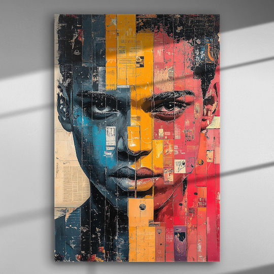 Impressive Two-Tone Canvas Portrait – Canvas Painting 67 X 45cm