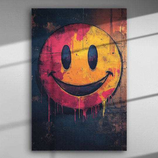 Smiling Graffiti Portrait – Canvas Painting 150 X 100cm