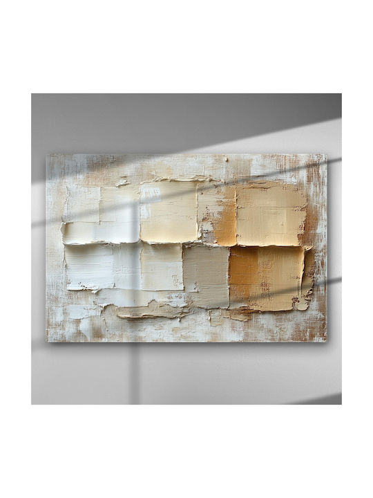 Abstract Geometry Warm Tones – Canvas Painting 150 X 100cm