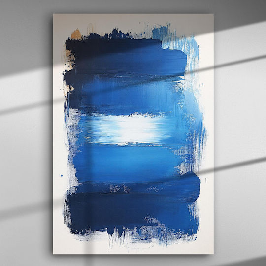 Abstract Art Blue Tones – Canvas Painting 150 X 100cm