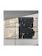 Abstract Black-White Linen Texture – Canvas Painting 150 X 100cm