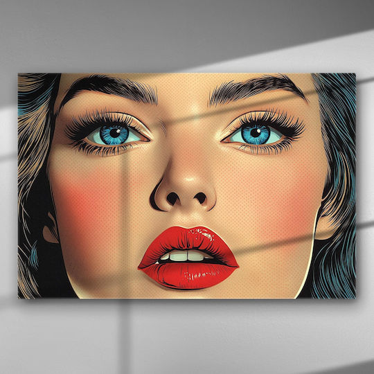 Εκφραστικό Πορτραίτο Στυλ Pop Art – Πίνακας Καμβά-150 X 100cm
