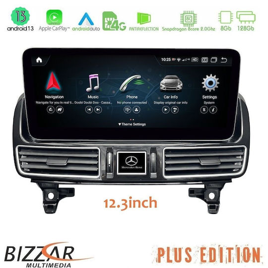 Bizzar Auto-Audiosystem für Mercedes-Benz Maschinelles Lernen / GL Klasse 2012-2015 (Bluetooth/USB/AUX/WiFi/GPS/Apple-Carplay/Android-Auto/Notenblätter) mit Touchscreen 12.3"