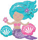 Μπαλόνι Φοιλ Multi Balloon Sitting Mermaid 45 X 43 Εκ