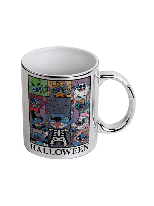 Koupakoupa Halloween Becher Keramik Silber 330ml