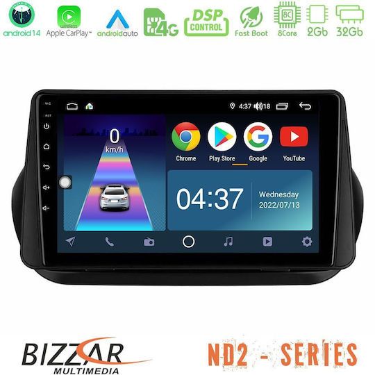 Bizzar Автомобилна Аудио Система (Блутут/USB/WiFi/GPS/Apple-Carplay/Android-Auto) с Тъчскрийн 10"