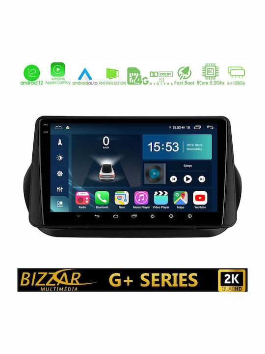 YUNTX Android 14 Autoradio für FIAT Fiorino/Qubo/Nemo/Peugeot Bipper-2 Din- IPS 2.5D 1280 * 600-mit kamera-DAB/Lenkradsteuerung/WiFi/USB/MirrorLink/4G YUNTX Android 14 Autoradio für FIAT Fiorino/Qubo/Nemo/Peugeot Bipper-2 Din- IPS 2.5D 1280 * 600-mit kamera-DAB/Lenkradsteuerung/WiFi/USB/MirrorLink/4G