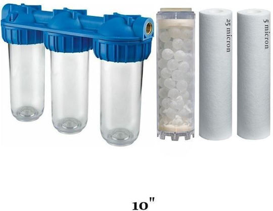 Atlas Filtri 3P AFO SX Senior Plus Triplex Water Filtration System Triple Central Supply Micron 3/4'' 80216472054530