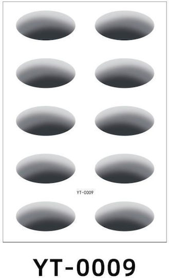 5 Sheets Pack Waterproof Eye Shadow Tattoo Stickers Temporary Cosmetic Eye Stickers Party Halloween Cosplay Yt-0009