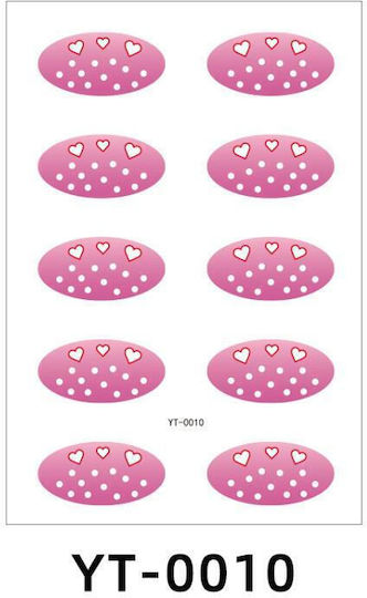 5 Sheets Pack Glitter Tattoo Stickers Eye Shadow Stickers High Shine Party Scene Makeup Halloween Yt-0010