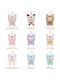 Plushy Keychain Gyun Candy Land Series Vinyl Blind Box 1 Piece Random Selection