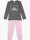 Pretty Baby Kids Nightwear Winter Gray/Pink
