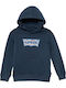 Kids Sweatshirt with Hood Navy Blue Batwing
