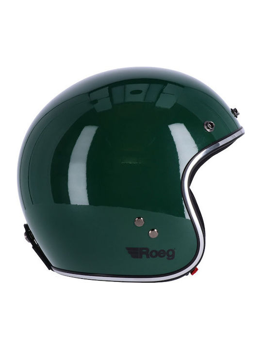 Roeg Jett Racing Green Κράνος Μηχανής Jet ECE 2...