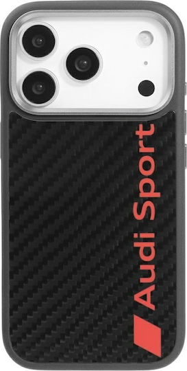 Audi Carbon Задна корица Черен (iPhone 17 Pro)