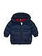 Kids Quilted Jacket with Hood Blue