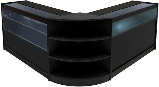 Harmonia Led Set Mobilier Recepție B1200 C1200 & Lm60 Negru
