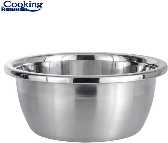Heinner Aria Stainless Steel Mixing Bowl with Diameter 30cm and Height 12cm.