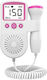 Monitor Doppler Fetal Flippy Monitorizare Sarcină Ritm Cardiac Ecran Lcd 4,5 Cm 2 X Baterii Aa Neincluse Portabil Abs 12,8 X 9,6 X 3 Cm Utilizare De La 9 Săptămâni Roz