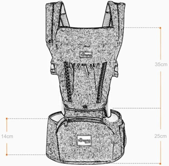 Tumama Kids Klassischer Tragesack Gray mit Maximalgewicht 15kg