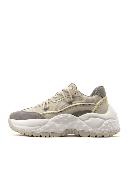 Chunky Sneakers Beige-cigar-gold