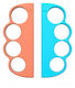 Hand Grip for Switch 2 in Orange Color