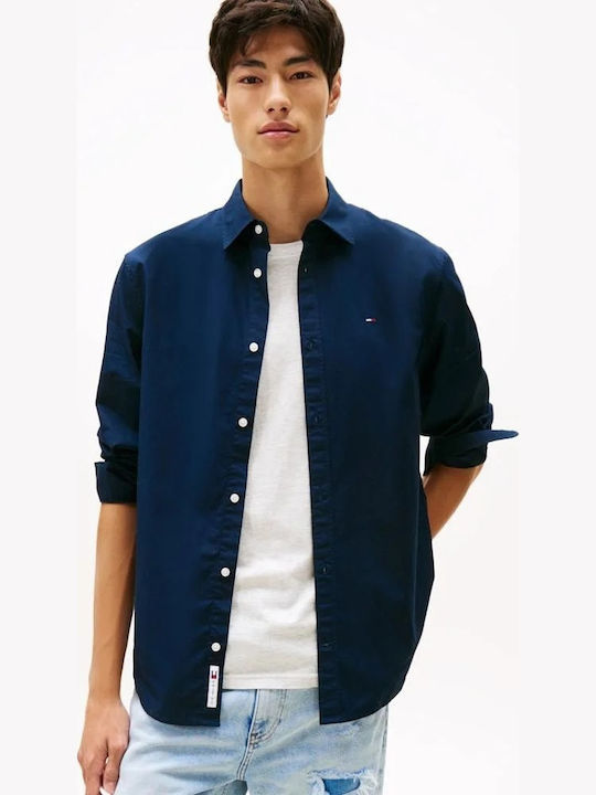 Tommy Hilfiger Long Sleeve Cotton Shirt Blue