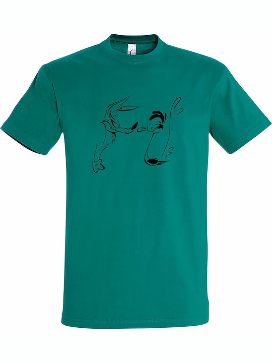 Unisex T-shirt Road Runner Coyote Vintage Carto...