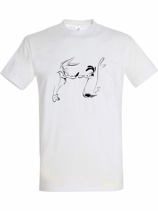 Unisex T-shirt Road Runner Coyote Vintage Carto...