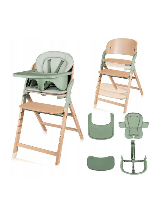 Lionelo Megan Highchair 3 in 1 & Fabric Seat Green