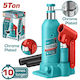 Total Hydraulic Bottle Jack with Lifting Capacity up to 47.4cm and Weight Capacity up to 5 Tons