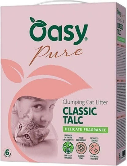 Oasy Bentonite Cat Litter with Scent Baby Powder 6lt