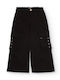 Kinder Schlaghose Cargo Stoff Black