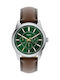 Fossil Multifunction Ceas Barbatesc 42mm cu Baterie cu Brățară din Metal Maro