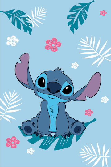 Disney Κουβέρτα Fleece Lilo Stitch Blue 150x100εκ.