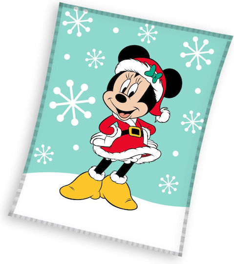 Disney Blanket Fleece Minnie Light Blue 160x130cm