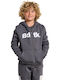 Kids Sweatshirt Fleece Hooded Cardigan with Pockets Grey