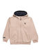 Kinder-Sweatshirt Strickjacke Mit Taschen Beiges