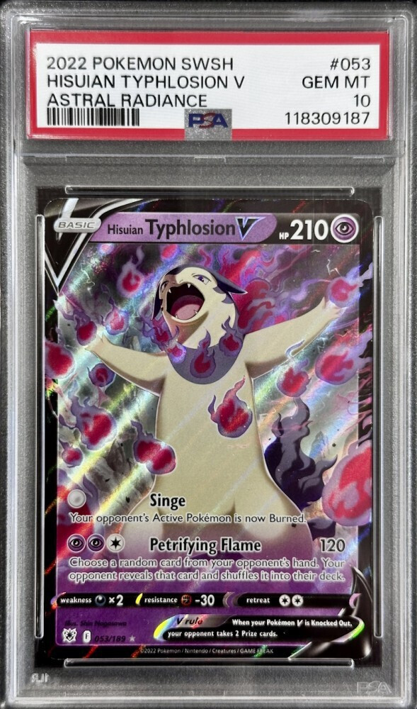 hisuian typhlosion pokemon card POKMON GAME S9a 029/067 RRR VSTAR Colorless Shadow Bind (90) During your opponents next turn The Cards Of Pokmon TCG: