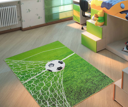 Детски Килим Playroom Футбол Зелен 120x160
