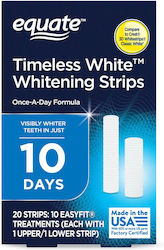 Box 10x Teeth Whitening Strips Equate Timeless White 10 Days Treatment Box 10x Teeth Whitening Strips Equate Timeless White 10 Days Treatment
