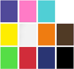 Collage Cardboards Colors 50x70cm Justnote 39141 Light Green