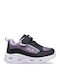 Memory Flash Gordon Kids Sports Shoes Running with Hoop & Loop Closure Black