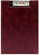 Plastic Conference Clipboard A4 Mandarin Burgundy