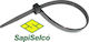 Sapiselco Plastik Kabelbinder 750mmx12,5mm in Schwarz Farbe (1Stück) SEL.3.452S